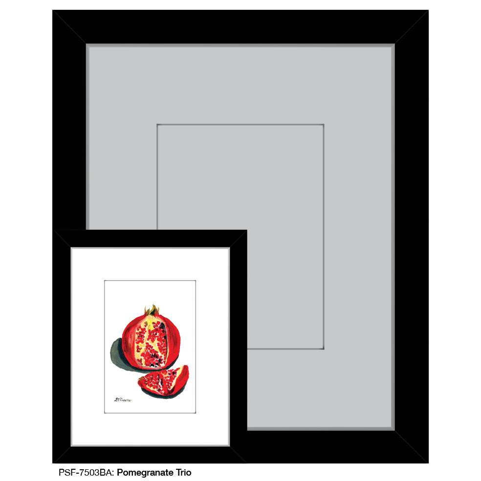 Pomegranate Trio 1, Print (#7503BA)