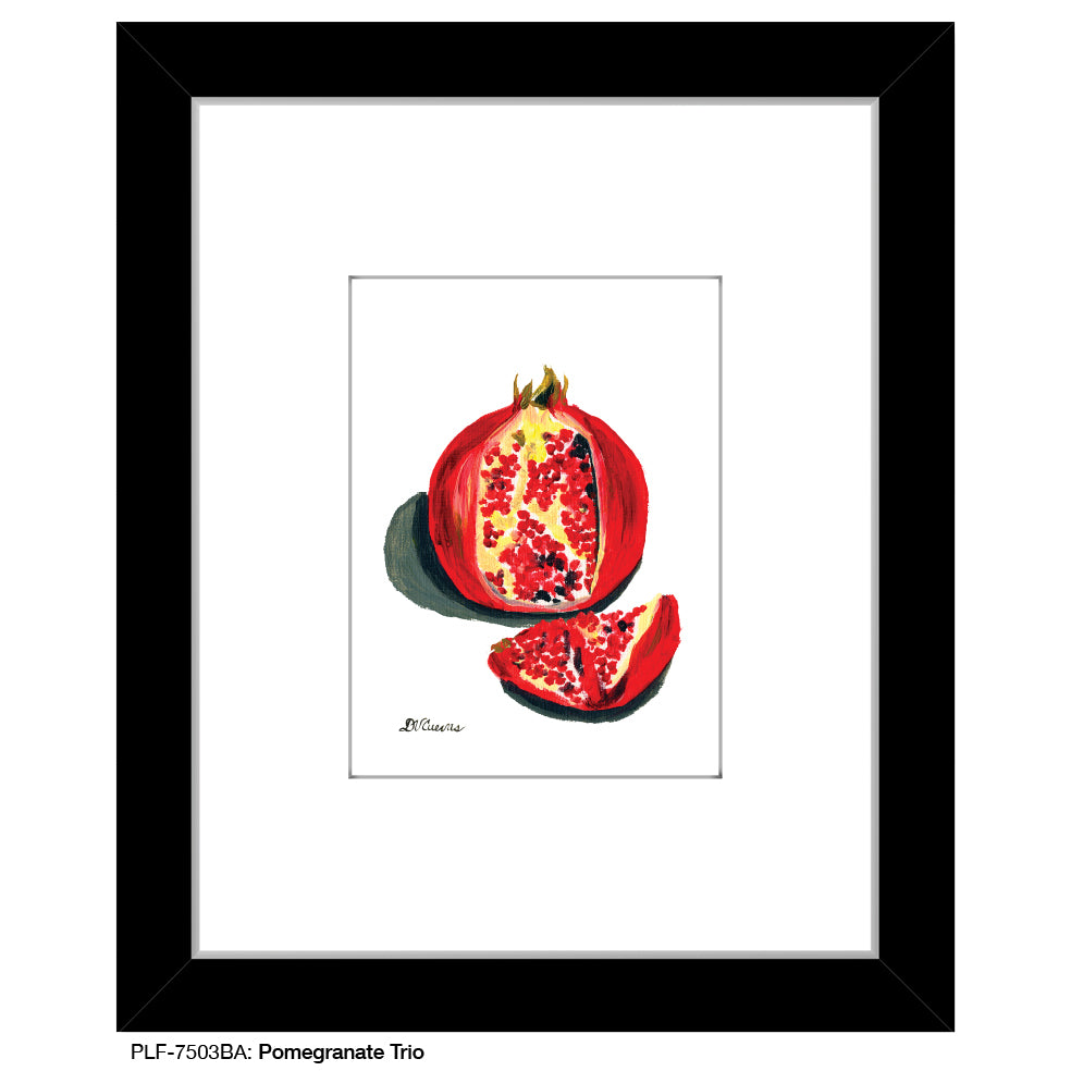 Pomegranate Trio 1, Print (#7503BA)