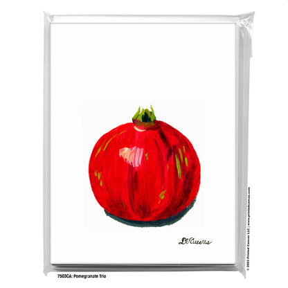 Pomegranate Trio 1, Greeting Card (#7503CA)