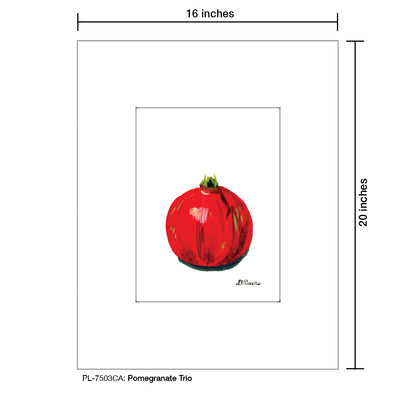 Pomegranate Trio 1, Print (#7503CA)
