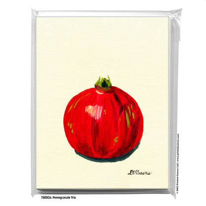 Pomegranate Trio 1, Greeting Card (#7503CA)