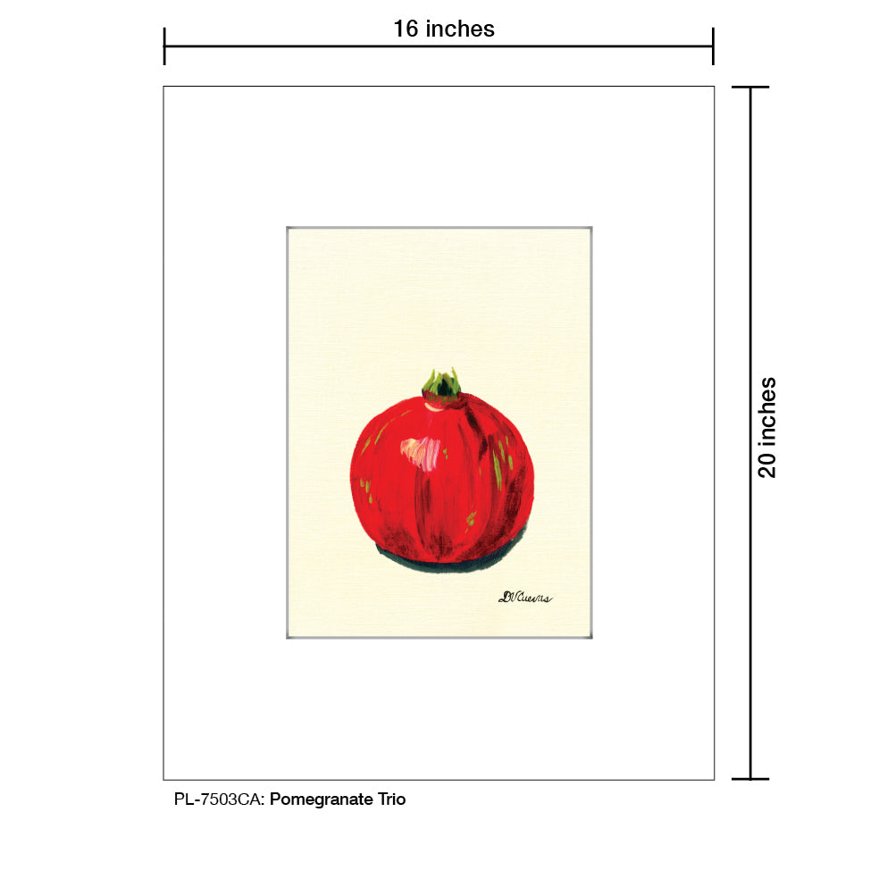 Pomegranate Trio 1, Print (#7503CA)
