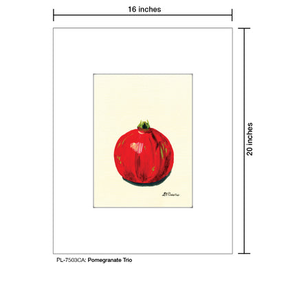 Pomegranate Trio 1, Print (#7503CA)
