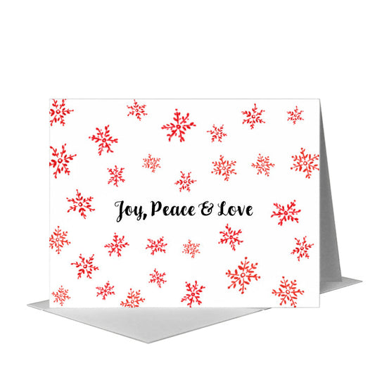 Snowflake Trio, Greeting Card (#7505A) A2 Card Front, www.printedcanvas.com