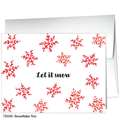 Snowflake Trio, Greeting Card (7505B)
