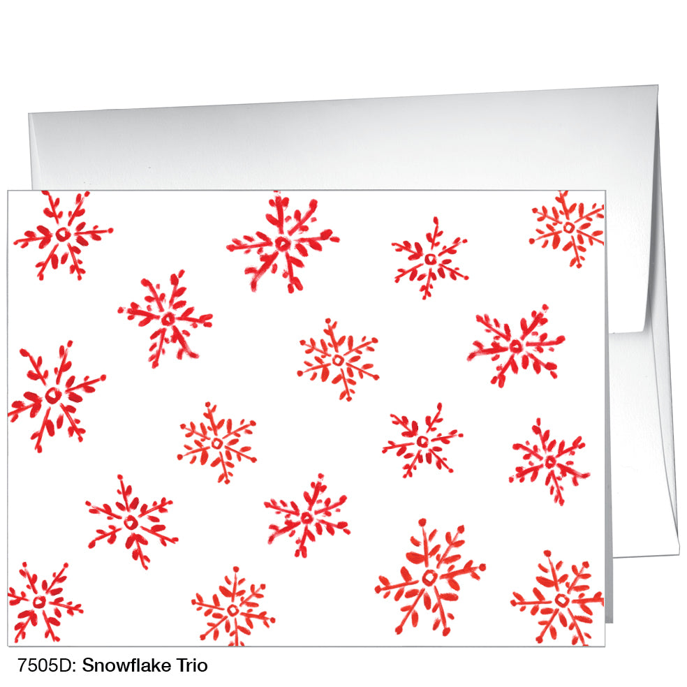 Snowflake Trio, Greeting Card (7505D)