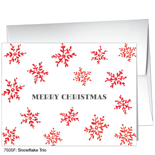 Snowflake Trio, Greeting Card (7505F)