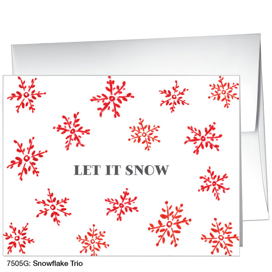 Snowflake Trio, Greeting Card (7505G)