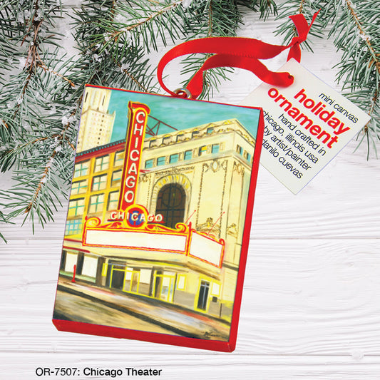 Chicago Theater, Ornament (OR-7507), Front, printedcanvas.com