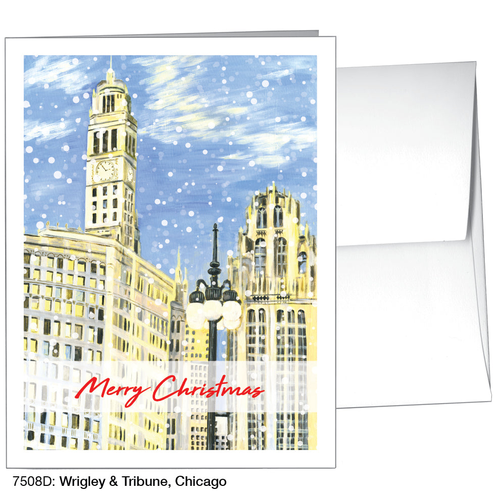 Wrigley & Tribune, Chicago, Greeting Card (7508D)
