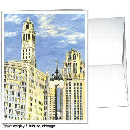 Wrigley & Tribune, Chicago, Greeting Card (7508), A2, printedcanvas.com