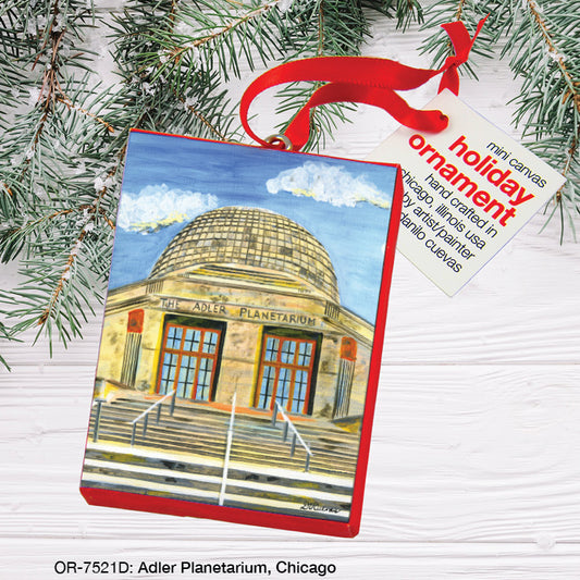 Adler Planetarium, Chicago, Ornament (OR-7521D), Front, printedcanvas.com