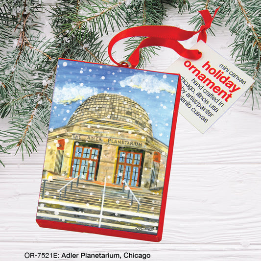 Adler Planetarium, Chicago, Ornament (OR-7521E), Front, printedcanvas.com