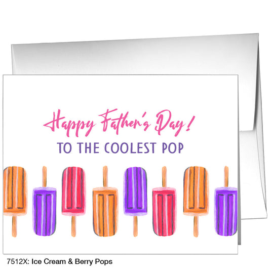 Ice Cream & Berry Pops, Greeting Card (7512X), A2 Card, printedcanvas.com