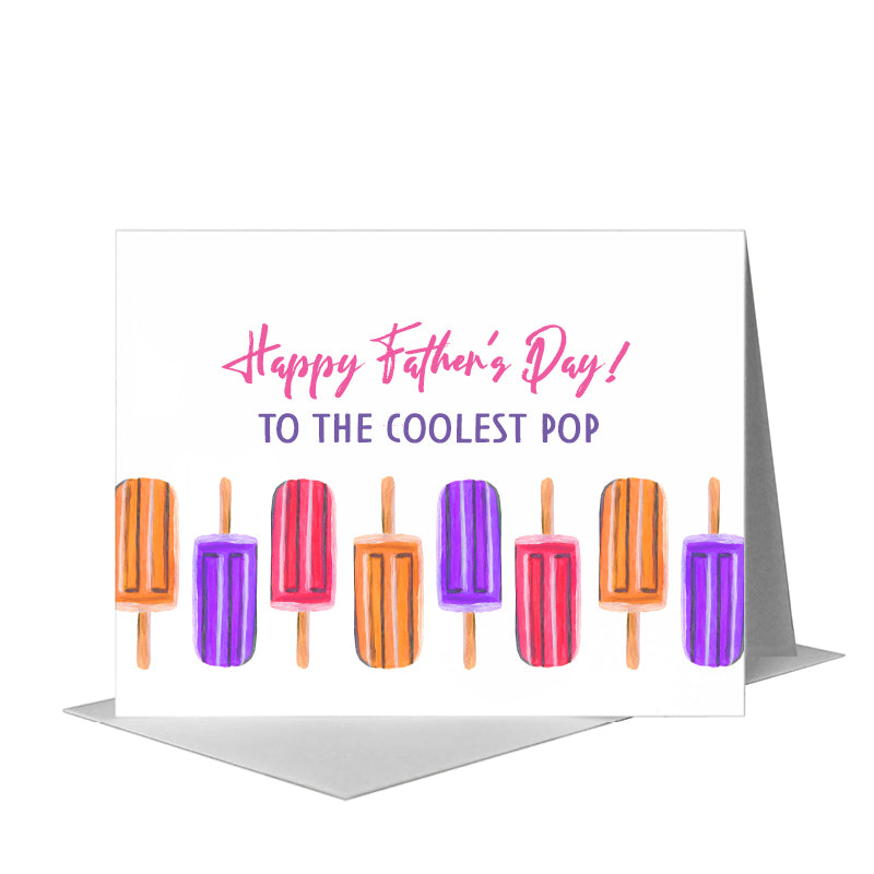 Ice Cream & Berry Pops, Greeting Card (#7512X) A2 Card Front, www.printedcanvas.com