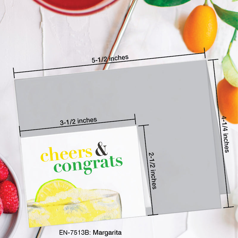 Margarita, Greeting Card (7513B), Enclosure, www.printedcanvas.com