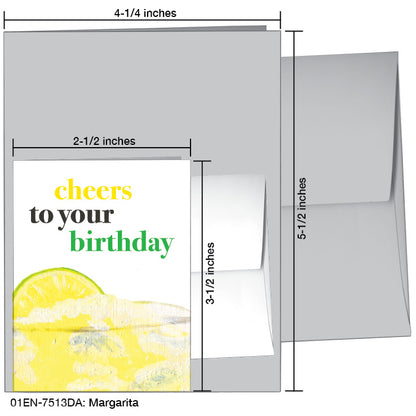 Margarita, Greeting Card (7513DA), Enclosure Card, www.printedcanvas.com