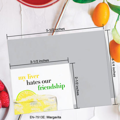 Margarita, Greeting Card (7513E), Enclosure, www.printedcanvas.com