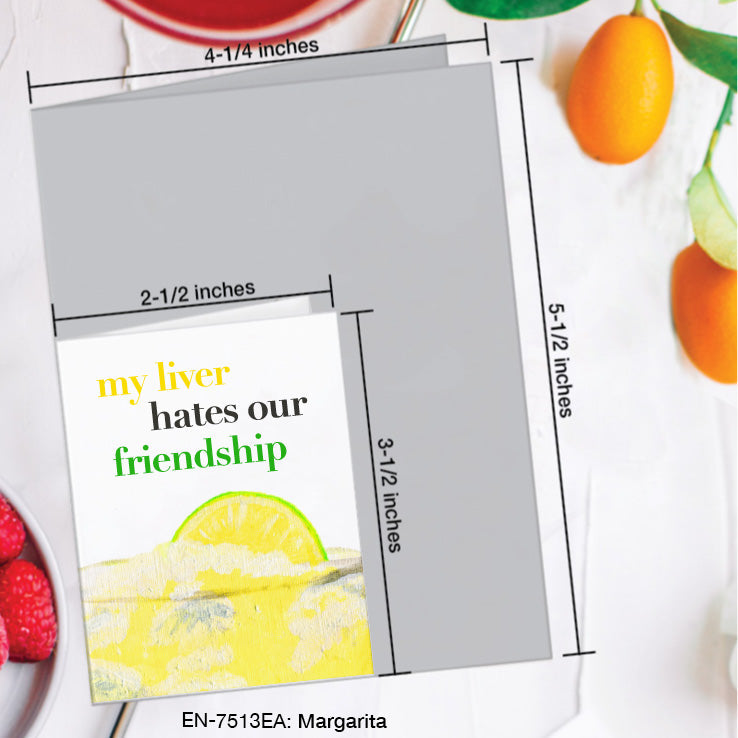 Margarita, Greeting Card (7513EA), Enclosure, www.printedcanvas.com