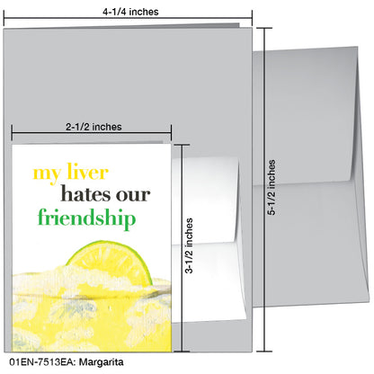Margarita, Greeting Card (7513EA), Enclosure Card, www.printedcanvas.com