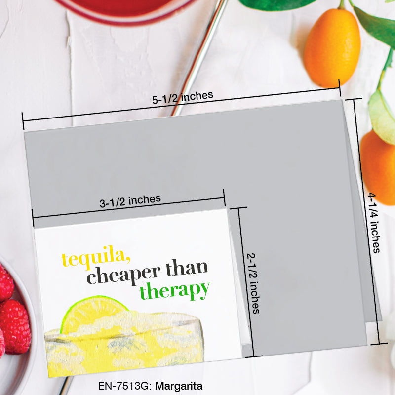 Margarita, Greeting Card (7513G), Enclosure, www.printedcanvas.com