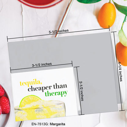 Margarita, Greeting Card (7513G), Enclosure, www.printedcanvas.com