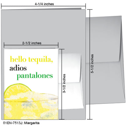 Margarita, Greeting Card (7513J), Enclosure Card, www.printedcanvas.com