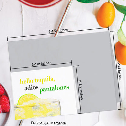 Margarita, Greeting Card (7513JA), Enclosure, www.printedcanvas.com
