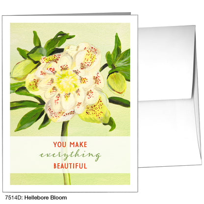 Hellebore Bloom, Greeting Card (7514D)