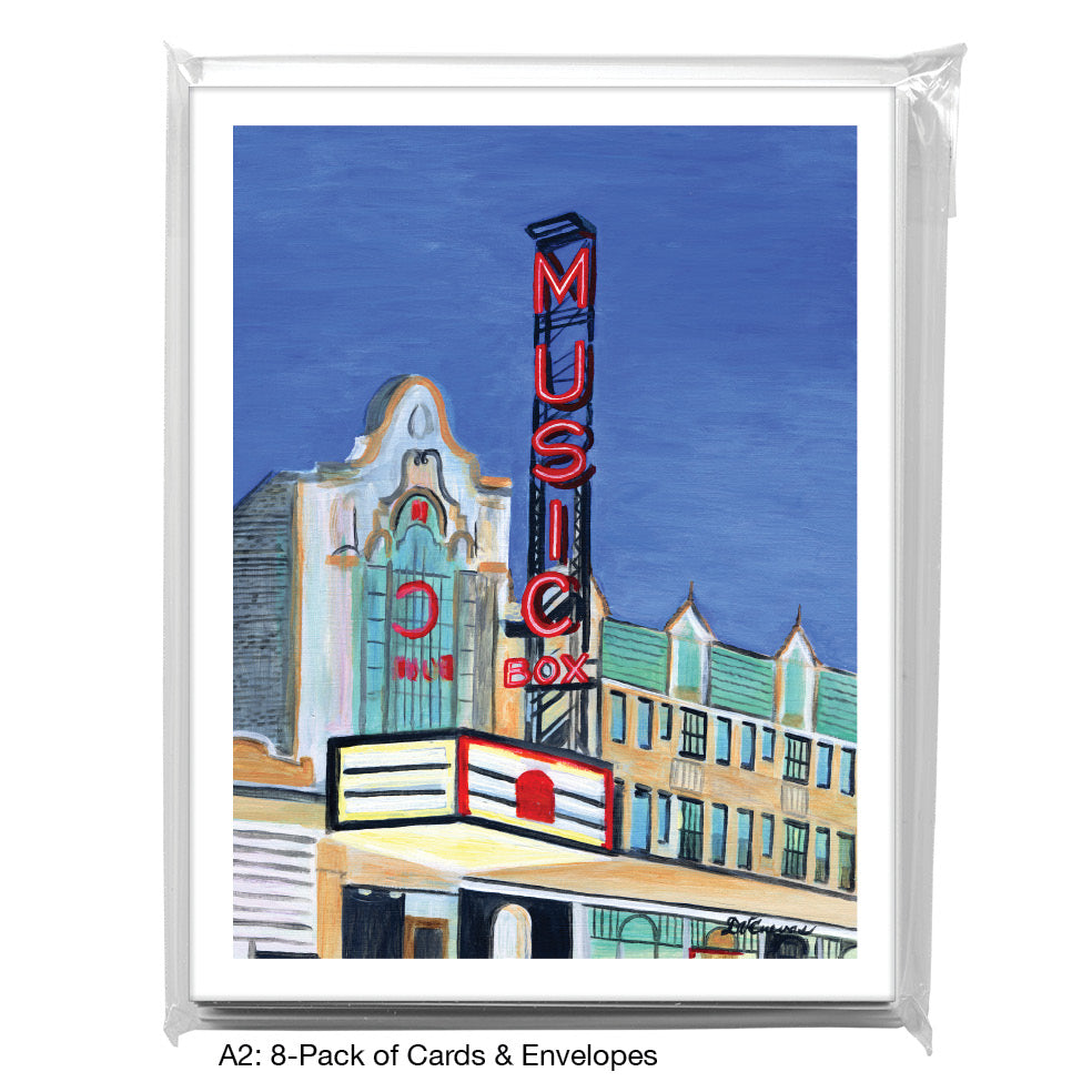 Music Box Theater, Chicago, Greeting Card (7519A)