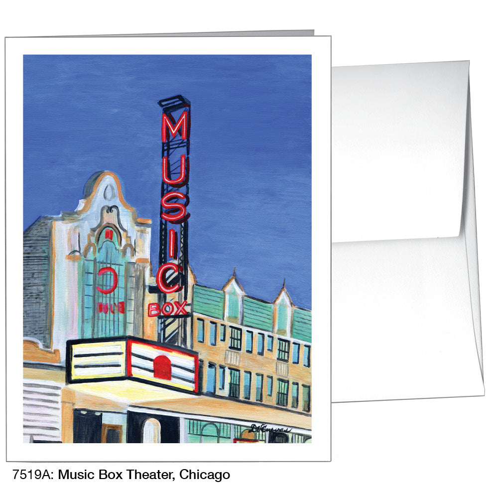 Music Box Theater, Chicago, Greeting Card (7519A), A2 Card, www.printedcanvas.com