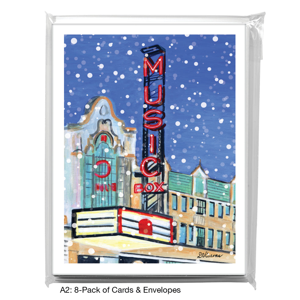 Music Box Theater, Chicago, Greeting Card (7519B), A2 8-Pack, printedcanvas.com