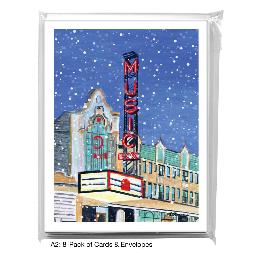 Music Box Theater, Chicago, Greeting Card (7519B), 8-Pack, www.printedcanvas.com