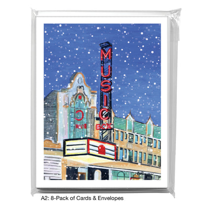 Music Box Theater, Chicago, Greeting Card (7519B), 8-Pack, www.printedcanvas.com