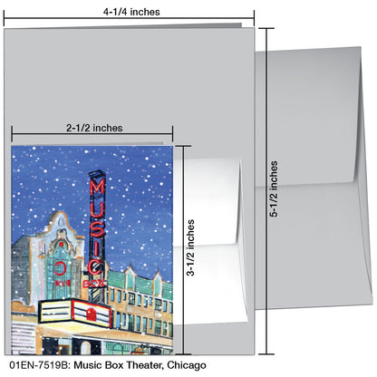 Music Box Theater, Chicago, Greeting Card (7519B), Enclosure Card, www.printedcanvas.com