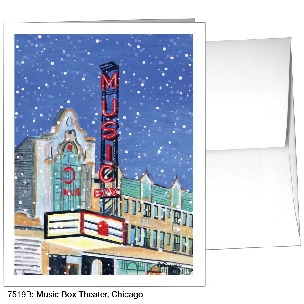 Music Box Theater, Chicago, Greeting Card (7519B), A2 Card, www.printedcanvas.com