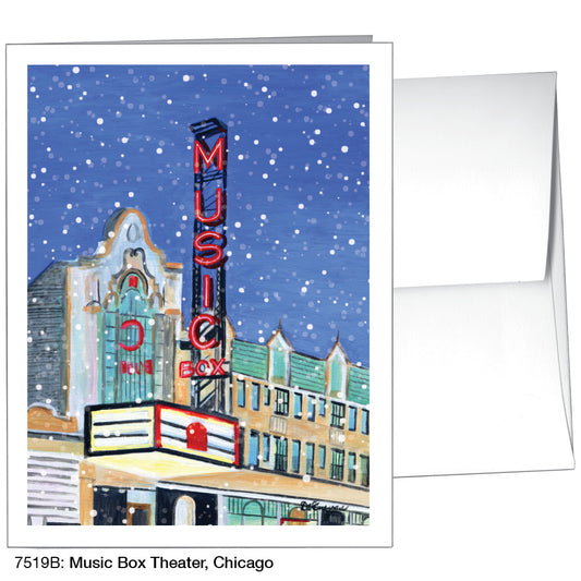 Music Box Theater, Chicago, Greeting Card (7519B), A2 Card, www.printedcanvas.com