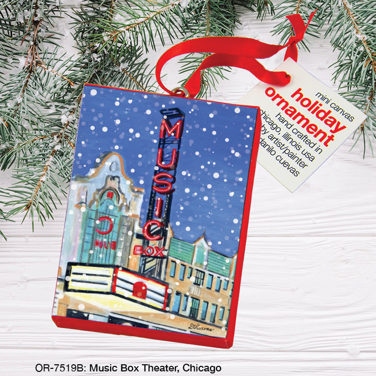 Music Box Theater, Chicago, Ornament (OR-7519B), Front, printedcanvas.com