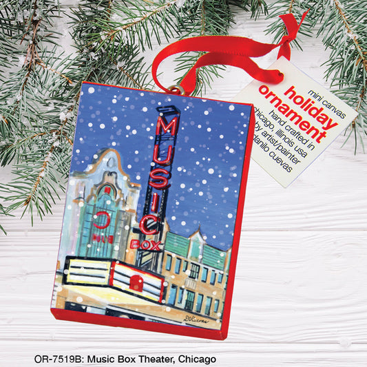 Music Box Theater, Chicago, Ornament (OR-7519B), Front, printedcanvas.com