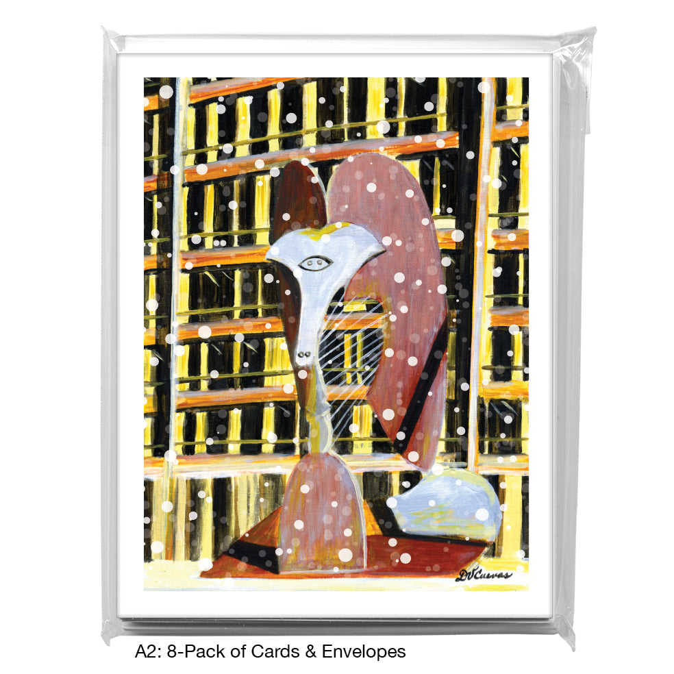 Picasso Sculpture, Chicago, Greeting Card (7520C), A2 8-Pack, printedcanvas.com
