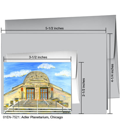 Adler Planetarium, Chicago, Greeting Card (7521), Enclosure, printedcanvas.com