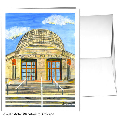 Adler Planetarium, Chicago, Greeting Card (7521D), A2 Card Front, www.printedcanvas.com