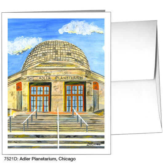 Adler Planetarium, Chicago, Greeting Card (7521D), A2, printedcanvas.com