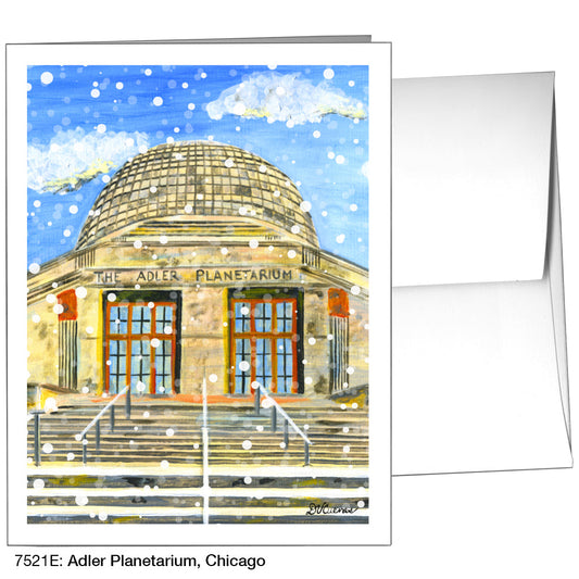 Adler Planetarium, Chicago, Greeting Card (7521E), A2, printedcanvas.com