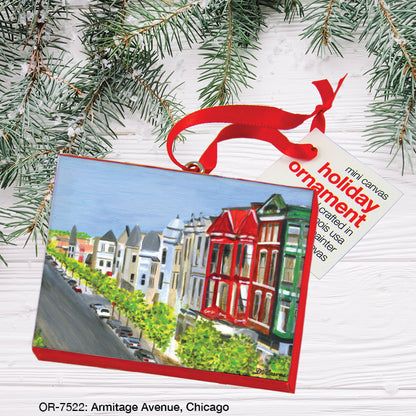 Armitage Avenue, Chicago, Ornament (OR-7522), Front, printedcanvas.com
