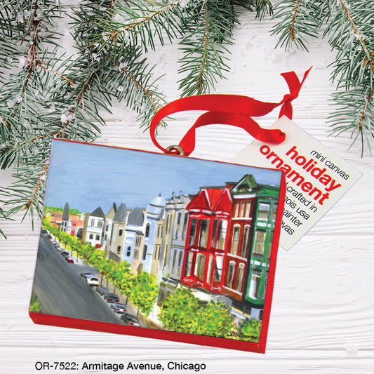 Armitage Avenue, Chicago, Ornament (OR-7522), Front, printedcanvas.com