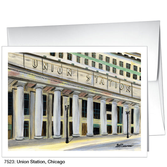 Union Station, Chicago, Greeting Card (7523A), A2 Card Front, www.printedcanvas.com