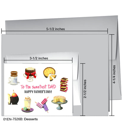 Desserts, Greeting Card (7526B), Enclosure, printedcanvas.com