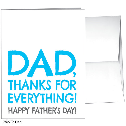 Dad, Greeting Card (#7527C), A2 Card Front, www.printedcanvas.com