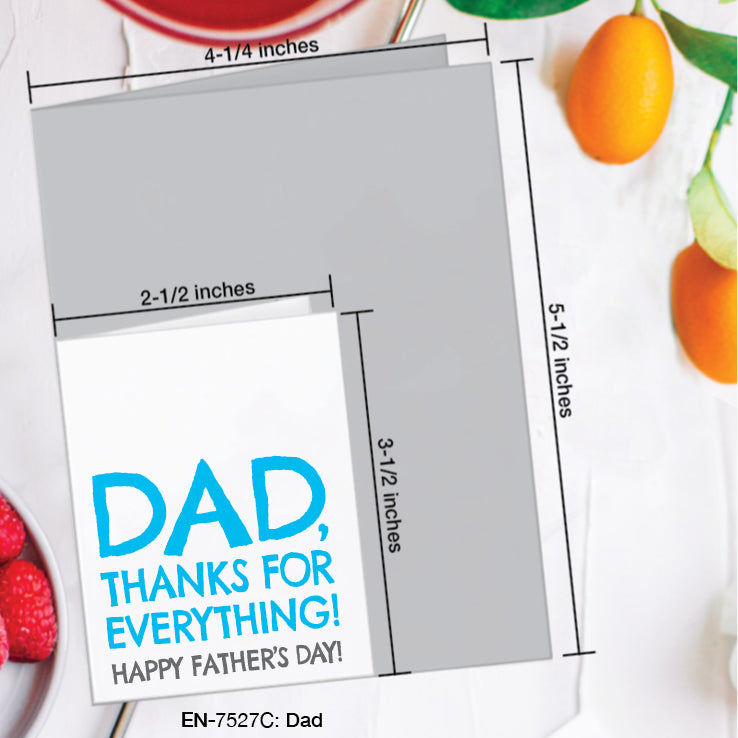 Dad, Greeting Card (#7527C)